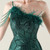 In Stock:Ship in 48 Hours Fashionable Green Sequins One Shoulder Party Dress