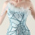 In Stock:Ship in 48 Hours Sky Blue Sequins One Shoulder Party Dress
