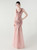 In Stock:Ship in 48 Hours Sexy Pink Tulle Sequins V-neck Party Dress