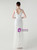In Stock:Ship in 48 Hours Adorable White Tulle Sequins V-neck Party Dress
