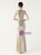 In Stock:Ship in 48 Hours Apricot Sequins Beading Halter Party Dress