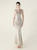 In Stock:Ship in 48 Hours Modern Silver Mermaid Sequins Beading Party Dress