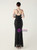 In Stock:Ship in 48 Hours Black Tassel Sequins Beading Halter Party Dress