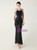In Stock:Ship in 48 Hours Black Tassel Sequins Beading Halter Party Dress