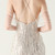 In Stock:Ship in 48 Hours Silver Sequins Beading Halter Party Dress