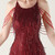 In Stock:Ship in 48 Hours Elegant Burgundy Sequins Beading Halter Party Dress