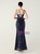 In Stock:Ship in 48 Hours Unique Navy Blue Sequins Straps Party Dress