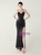 In Stock:Ship in 48 Hours Stunning Black Sequins Straps Party Dress