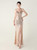 In Stock:Ship in 48 Hours Fashion Gold Sequins Straps Party Dress