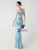 In Stock:Ship in 48 Hours Trendy Sky Blue Sequins Straps Beading Party Dress