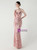 In Stock:Ship in 48 Hours Fairy Tale Pink Sequins Straps Beading Party Dress