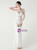 In Stock:Ship in 48 Hours Noble White Sequins Beading Party Dress