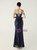 In Stock:Ship in 48 Hours Navy Blue Mermaid Sequins Straps Party Dress