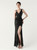 In Stock:Ship in 48 Hours Pretty Black Sequins V-neck Party Dress