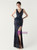 In Stock:Ship in 48 Hours Stylish Navy Blue Sequins V-neck Party Dress