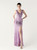 In Stock:Ship in 48 Hours Cheap Lavender Sequins V-neck Party Dress