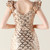 In Stock:Ship in 48 Hours Amazing Gold Mermaid Sequins Split Party Dress