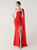 In Stock:Ship in 48 Hours Red One Shoulder Appliques Party Dress