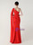 In Stock:Ship in 48 Hours Red One Shoulder Appliques Party Dress