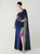 In Stock:Ship in 48 Hours Navy Blue One Shoulder Appliques Party Dress