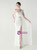 In Stock:Ship in 48 Hours White One Shoulder Appliques Party Dress