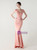 In Stock:Ship in 48 Hours Pink Mermaid V-neck Lace Beading Party Dress