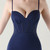 In Stock:Ship in 48 Hours Noble Navy Blue Straps Beading Party Dress