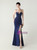 In Stock:Ship in 48 Hours Noble Navy Blue Straps Beading Party Dress