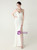 In Stock:Ship in 48 Hours New White Straps Beading Party Dress