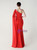 In Stock:Ship in 48 Hours Red One Shoulder Split Party Dress