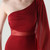 In Stock:Ship in 48 Hours Elegance Burgundy One Shoulder Split Party Dress