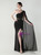 In Stock:Ship in 48 Hours Queenly Black One Shoulder Split Party Dress