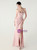 In Stock:Ship in 48 Hours Pink Straps Pleats Beading Party Dress