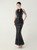 In Stock:Ship in 48 Hours Delicate Black Mermaid Sequins Beading Party Dress