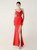 In Stock:Ship in 48 Hours Red Straps Appliques Beading Party Dress