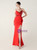 In Stock:Ship in 48 Hours Red Straps Appliques Beading Party Dress