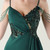 In Stock:Ship in 48 Hours Green Straps Appliques Beading Party Dress