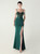 In Stock:Ship in 48 Hours Green Lace Beading Straps Party Dress