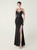 In Stock:Ship in 48 Hours Black Lace Beading Straps Party Dress