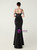 In Stock:Ship in 48 Hours Black Lace Beading Straps Party Dress