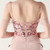 In Stock:Ship in 48 Hours Pink Lace Beading Straps Party Dress