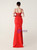 In Stock:Ship in 48 Hours Red Lace Beading Straps Party Dress
