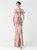 In Stock:Ship in 48 Hours Pink Mermaid Sequins Feather Party Dress