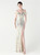 In Stock:Ship in 48 Hours Fairy Tale Silver Mermaid Sequins Feather Party Dress