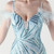 In Stock:Ship in 48 Hours Sky Blue Mermaid Sequins Feather Party Dress