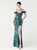 In Stock:Ship in 48 Hours Attractive Green Mermaid Sequins Feather Party Dress