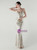 In Stock:Ship in 48 Hours Hot Sale Silver Sequins Straps Party Dress