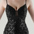 In Stock:Ship in 48 Hours High quality Black Sequins Straps Party Dress