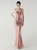 In Stock:Ship in 48 Hours New Pink Sequins Straps Party Dress