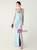 In Stock:Ship in 48 Hours Sky Blue Mermaid Straps Pleats Party Dress